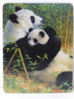 Obrázek z Magnet 3D 7x9cm - panda s mládětem (25) 